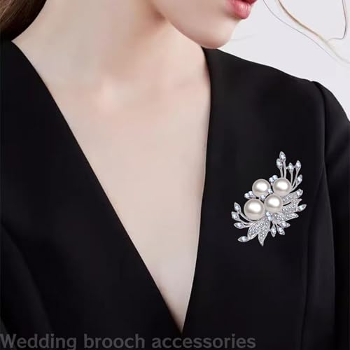 Image of Brooch Pins For Women Fashion Elegant Brooches Lapel Badges Coat Sweater Scarves Shawl Dress Accessory Wedding Party Prom Jewelry