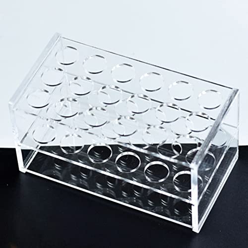 clear acrylic test tube rack 18 holes test tube holder for 10ml15ml test tubes 1 piece