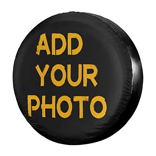 Custom Spare Tire Cover Dust-Proof Wheel Tire Cover Fit Trailer, RV, SUV and Many Vehicle 15 Inch
