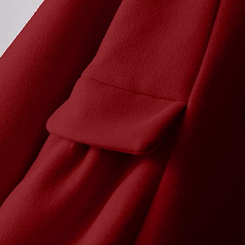 Toddler Girls Winter Windproof Coat Jacket Kids Warm Outerwear Jacket Lightweight Girl Jacket (Red, 1-2 Years)4