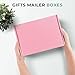 Golden State Art, 8x6x3 Pink Mailing Box, 26 Pack Sturdy Gift Box Mailers Small Business, Shipping Supplies Cardboard Corrugated Packing