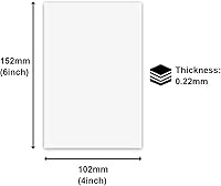 Vista 3 de MR.R 10 piezas de 4 x 6 pulgadas, tablero de metal de aluminio mate blanco puro mate, letrero de aluminio en blanco para sublimación, placa
