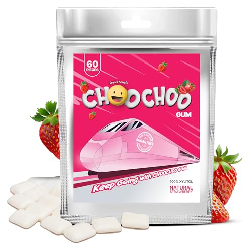 100% Xylitol Vitamin Gum | Sugar-Free, Natural Flavor | Energy Booster, Low Dose Caffeine for...