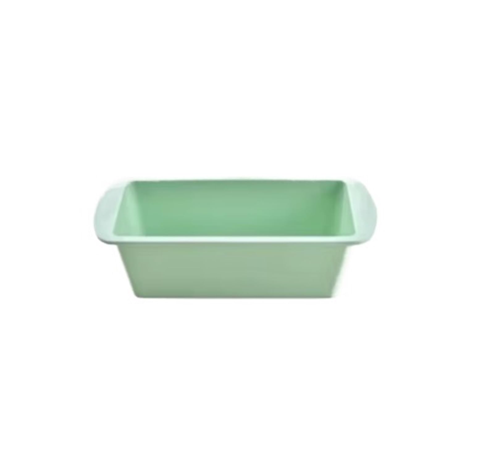 2 moldes rectangulares de silicona cuadrados for hornear pan, pasteles, tartas queso y pastel ángel Para Hornear Pasteles Y Pan(Green)
