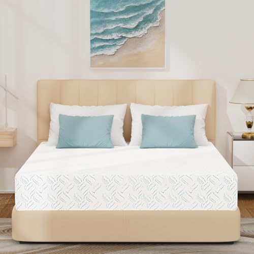Image of Twin XL Mattress 10 Inch, Twin XL Memory Foam Mattress Made in USA | Gel Memory Foam for Cooling Night Sleep, Pressure Relief, Bed in a Box, Fiberglass Free, Washable Removable Cover