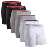 DANISH ENDURANCE Bamboo Trunk 6 Pack M Multicolor (2X Black, 2X Grey, 2X White) 6-Pack