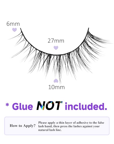 Natural Lashes Natural Eyelashes Short Eyelashes Natural Look False Eyelashes Wispy Eye Lashes 10mm Small Lashes Fake Lashes K50 - Image 6