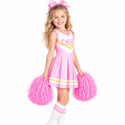 CIFITERY Cheerleading Outfit for Girls Cheerleader Costume Kids Cheer Dress