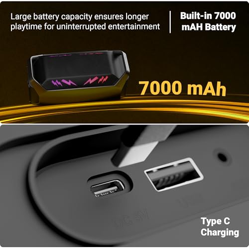 Image of Zebronics 2026 Launch 110W Bluetooth Speaker, Up to 6Hrs Backup, 16.51cm Subwoofer, Dual 9.3cm Drivers, 7000mAh Battery, Wireless Rechargeable Mic with Display, TWS, BT v5.3, (Party Fyre 110)