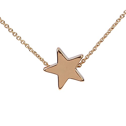 CHOP MALL Rose Gold Star Pendant Jewelry Chain Necklace for Girl/Lady/Women/Anniversary Gift