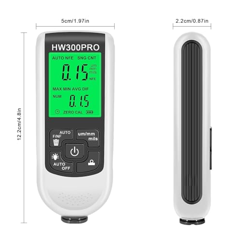 Medidor de grosor de pintura HW-300PRO 0-2000UM miniatura 2