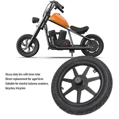 14 x 2.125 Electric Tire, Rubber Wheel Rim Tyre with Inner Tube, Wear Anti Slip Damping, Ideal for Scooter Bike, Tricycle, Motorcycle