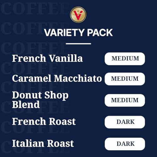 Image of Victor Allen's Coffee Variety Pack, 120 Count, Single Serve Coffee Pods for Keurig K-Cup Brewers