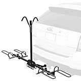 Retrospec Lenox Car Hitch Mount Tray Bike Rack w/ 2-inch Receiver - 2 Bicycle Carrier - Class II or III Trailer Hitch