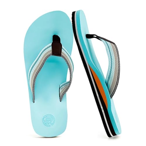 rosyclo Flip Flops For Women, with Arch Support Orthotic Comfortable Slip On Yoga Mat Casual Cushion Summer Beach Walking Thong Sandals Womens Indoor