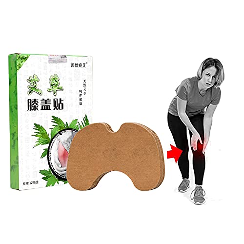 MR Joint Knee Relief Patches Kit,Leg Pain Relief Wormwood Sticker,Wormwood Sticker Self Heating Warming Meridians Patches,Long Lasting Relief of Joint Pains (12pcs)