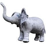 Jet Creations Elephant Inflatable 36" Lx19 H, Ages 3+ Animal Toy – Party Decoration, Pool Play, Yard Display, Safari Themed Photo Prop, Birthday, VBS, Gray, 1 pc