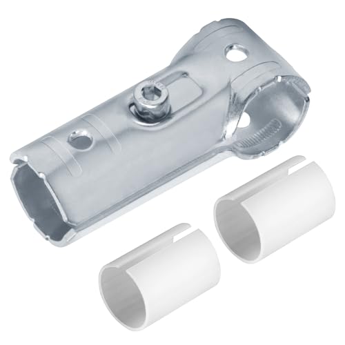 eoere 20 Sets T Pipe Connector Tee Clamp Fittings, Fits 3/4" EMT Conduit with PE Adapter Shims, Also Fits OD 1.000" Round Tube