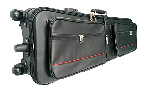 Image of MALAV Roland XPS-10 Synthesizer Keyboard Cover Bag with Padding & Shoulder Straps (Leatherate Wheel Case Bag)