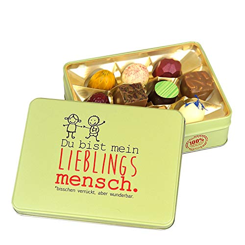 Präsentdose "Lieblingsmensch" 125g, Manufakturqualität!, handgefertigt von den Konditoren der Confiserie Rabbel...für ein Lächeln mehr am Tag Cover