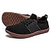 HOBIBEAR Wide Minimalist Barefoot Shoes Mens Womens Walking Sneakers Shoes | Zero Drop Sole | Optimal Relaxation (Black/Gum,Women 8.5 Wide/Men 7 Wide)