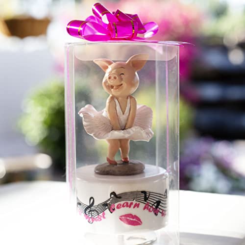Monroe Piggy Music Box, Piggy Music Box, Home Decor Pig Music Box, Mini Pig Figurine, Desktop Pig Music Box, Monroe Music Box, Monroe Pig Collections, Marilyn Pig Music Box, Monroe Collectibles #TOP6
