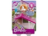 Age : 3 ans Coffret pour Barbie : la Niche + 2 Chiens + 5 Accessoires - Set mobilier + 1 Carte Tigre