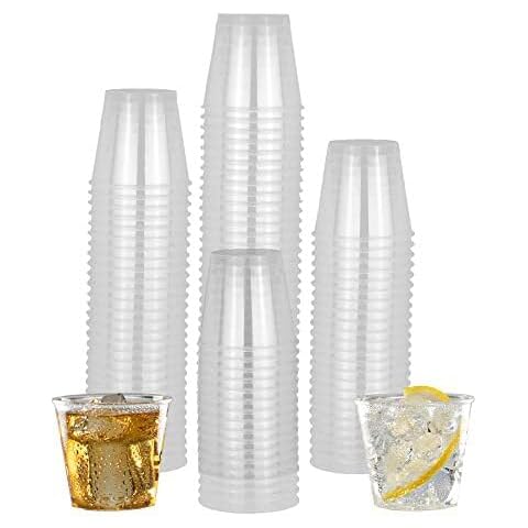 50PCS Reusable Plastic Mini Shot Glasses Cover