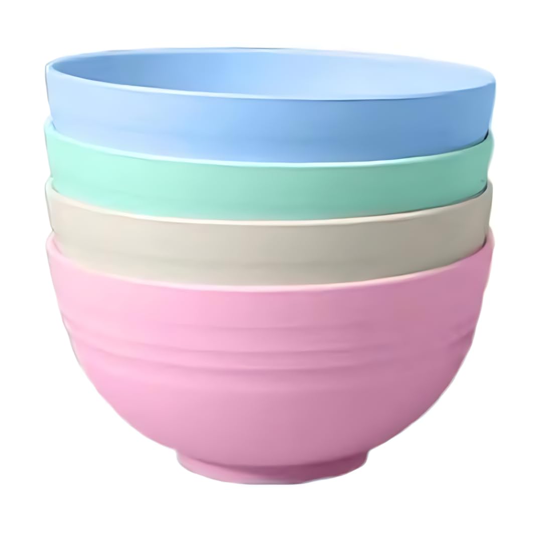 Bol Incassable 24oz - Lot De 6 - Polypropylène Sans BPA - Passe Lave-vaisselle Et Micro-ondes - Pour Céréales, Salades, Soupes