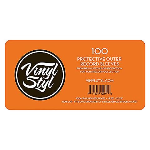 Vinyl Styl Protective Outer Record Sleeves - 100 Pack Cover
