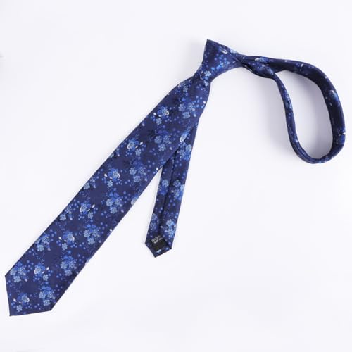 Image of Alizeal Mens 3.15inches Delicate Floral Tie with Small Flower Printed Handkerchief Set
