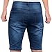 Mens Vintage Short Jeans for Summer Denim Pants Casual Shorts Men Elastic Waist Fashion Clothing Trendy 2026 Blue
