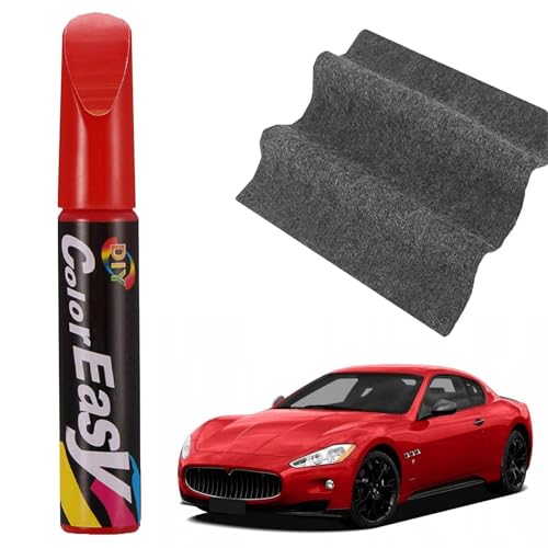 Car Touch Up Paint Pen,Paint Repair Pen Applicator Tools,Car Paint Scratches Repair Pen Brush,Car Scratch Repair Pen,Car Paint Touch Up Pens,Car Scratch Remover Pen (Red)