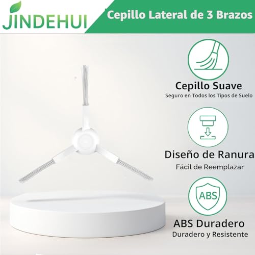 Miniatura 6 de Jindehui Kit De Accesorios De Recambio Compatible Con Robots Aspiradores Xiaomi Robot Vacuum S12 Xiaomi Robot Vacuum-Mop 2s,2 Cepillo Principal, 6 Cepillos Laterales, 4 Filtros Hepa, 4 Paños De Mopa