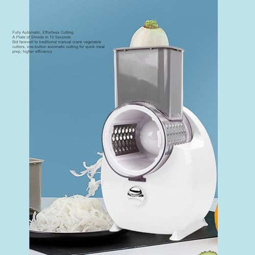 Rallador eléctrico giratorio Dpofirs con 4 cortadores miniatura 4