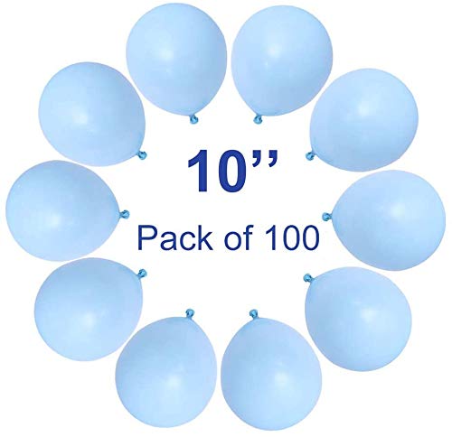 Image of Party Propz Pastel Blue Balloons - 100 Macaron Colored Latex Balloons 10 Inch for Birthday Wedding Engagement Anniversary Festival Picnic any Friends Family Party Decorations-mint (Latex)
