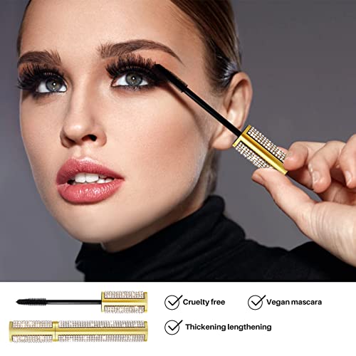 ONLYOILY 4D Silk Fiber Lash Mascara for Longer, Thicker, Voluminous Eyelashes,Natural Smudge-Proof Waterproof Clear Vegan Mascara, All Day Exquisitely Long, Thick, Smudge-Proof Eyelashes (Black) - Image 5
