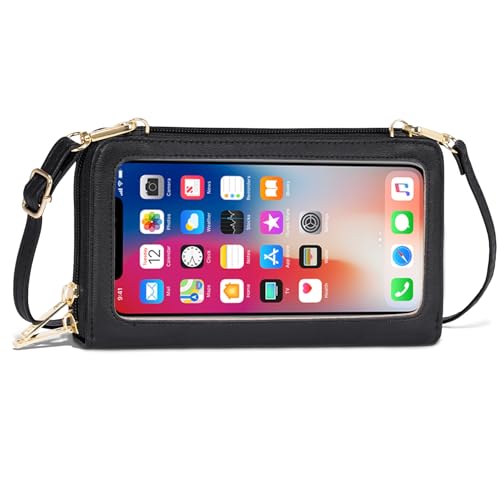 Petit sac bandoulière femme avec pochette tactile le cadeau parfait et utile pour elle
