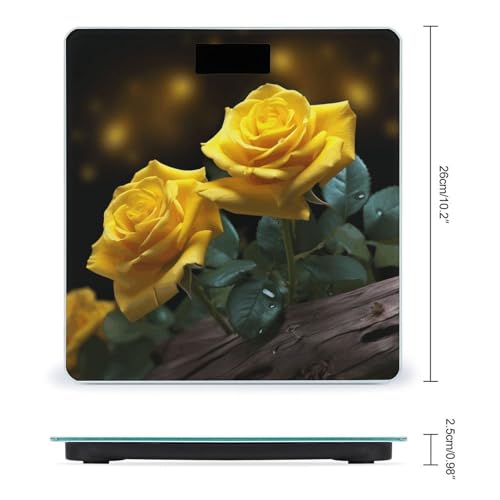 Balanza de baño digital con pantalla LCD y vidrio templado miniatura 2