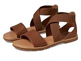 Sorel Sandales Ella lll pour femme, Velvet Tan, Gum 2, 39 EU