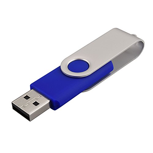 Image of 100 Pack 16GB USB Flash Drives - Bulk USB 2.0 Memory Stick - Blue