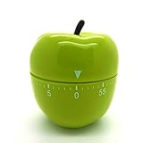 Eieruhr Kurzzeitmesser Wecker Küchentimer Küchenuhr Schaltuhr Timer Kochhilfe Walzen-Apfel grün