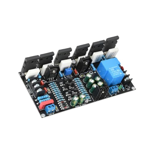 Circuit imprimé d'amplificateur 300W avec transistors 1943 et 5200 thermiques