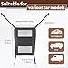 ADLLHO Dog Barrier for SUV, Car Net for Dogs with Adjusting Rope and Hook, Sturdy Mesh Backseat Car Divider for Small and Medium-Sized Dogs,Black