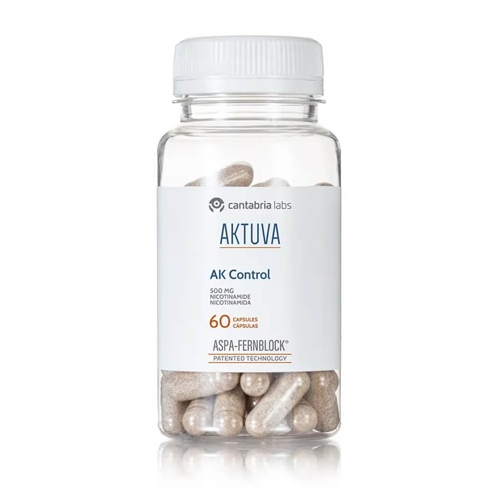 Cantabria Labs - Aktuva AK Control - 60 cápsulas - Complemento Alimenticio para todo tipo de pieles, para piel sometida a la exposición al sol continuada y polución.