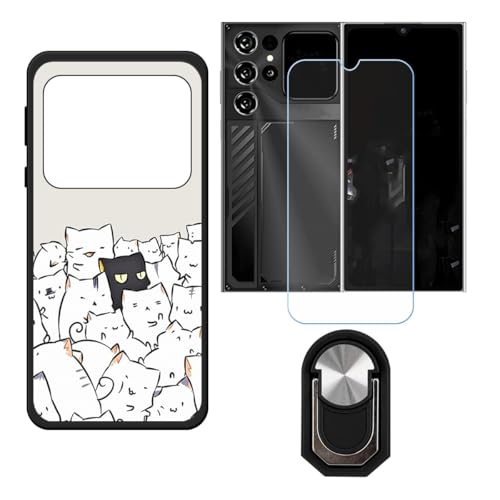 BMPNLSZ �K�p Oukitel C62 GT�p+HD�����K���X�ɓK�����ėpTPU�P�[�X�A�V���J�Q���P�[�X�o���p�[�ی�o�b�N�P�[�X-�ɓK����9�d�x�X�N���C�u�h�~�X�N���[���v���e�N�^(6,88") + ���O���\�Ŕėp�I��360�x��]�\�ȃX�e���g����