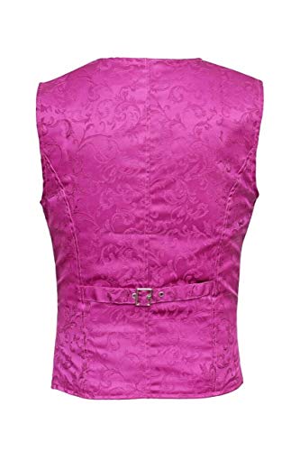 Darkrock Mens Purple Brocade Vest Waistcoat Gothic Steampunk Victorian/USA Sizes/Waistcoat For Men3
