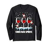 Photo Gallery christmas spirits wine santa maglietta di natale regali di natale maglia a manica Photo Gallery christmas spirits wine santa maglietta di natale regali di natale maglia a manica