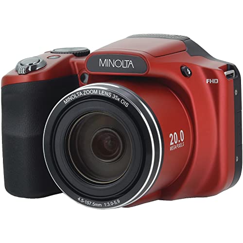 Minolta 20 Mega Pixels WiFiDigital Camera with 35x Optical Zoom & 1080p HD...