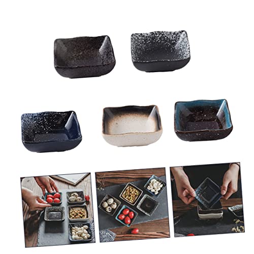 Set 5 platos de cerámica estilo japonés para sushi miniatura 6